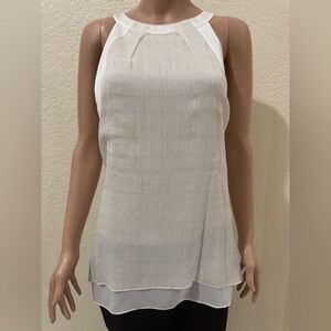 A chic White House Black Market Tank Top Blouse with a little shimmer!